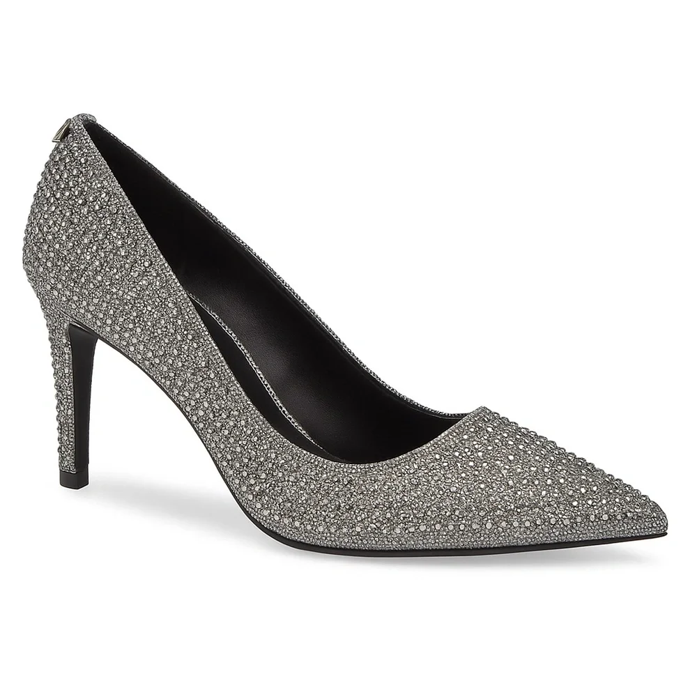 🆕🏷️Michael Kors Dorothy Flex Glitter Chain Mesh Pump
